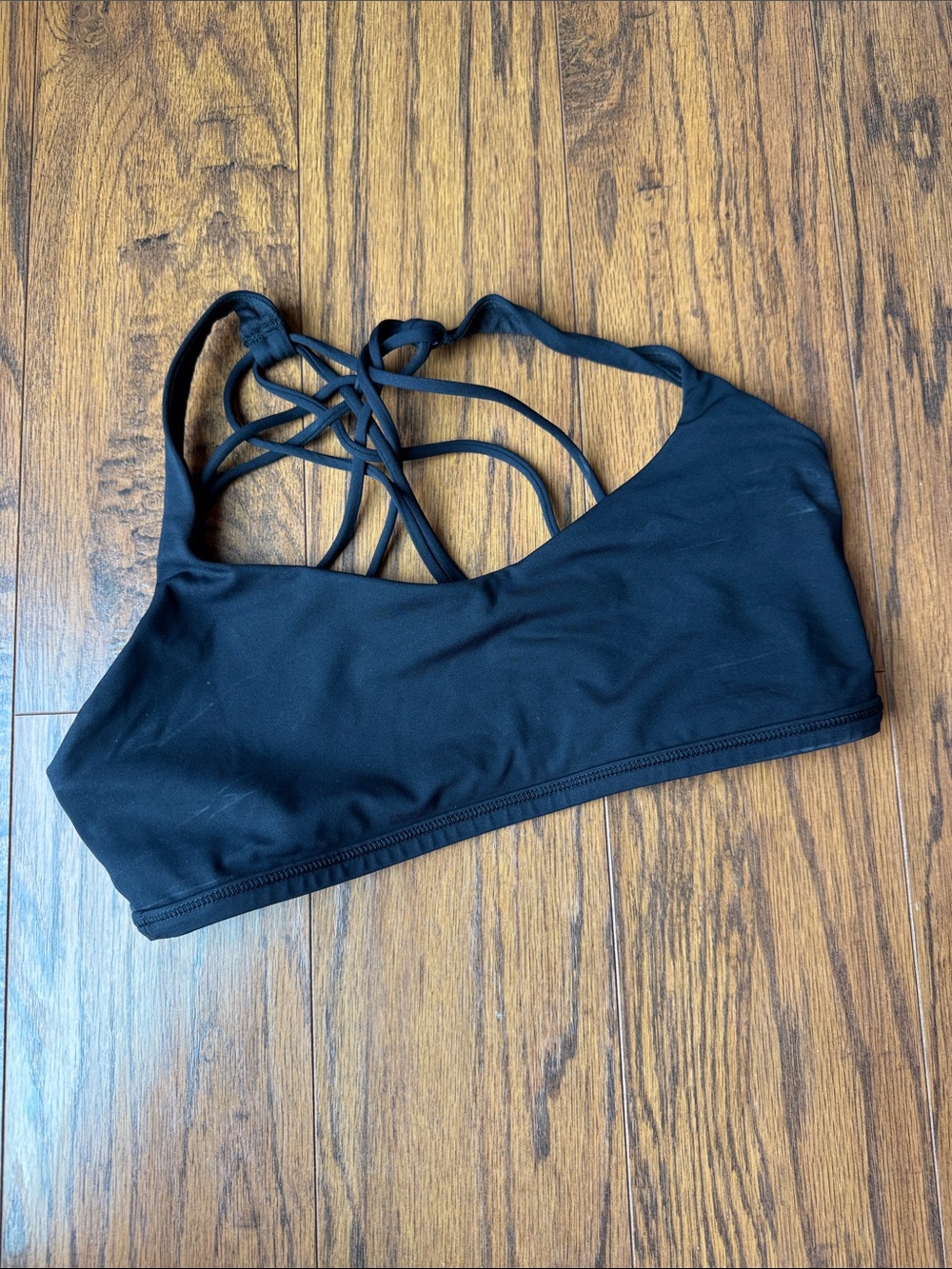 lululemon athletica Black Strappy Light-Support Sports Bra